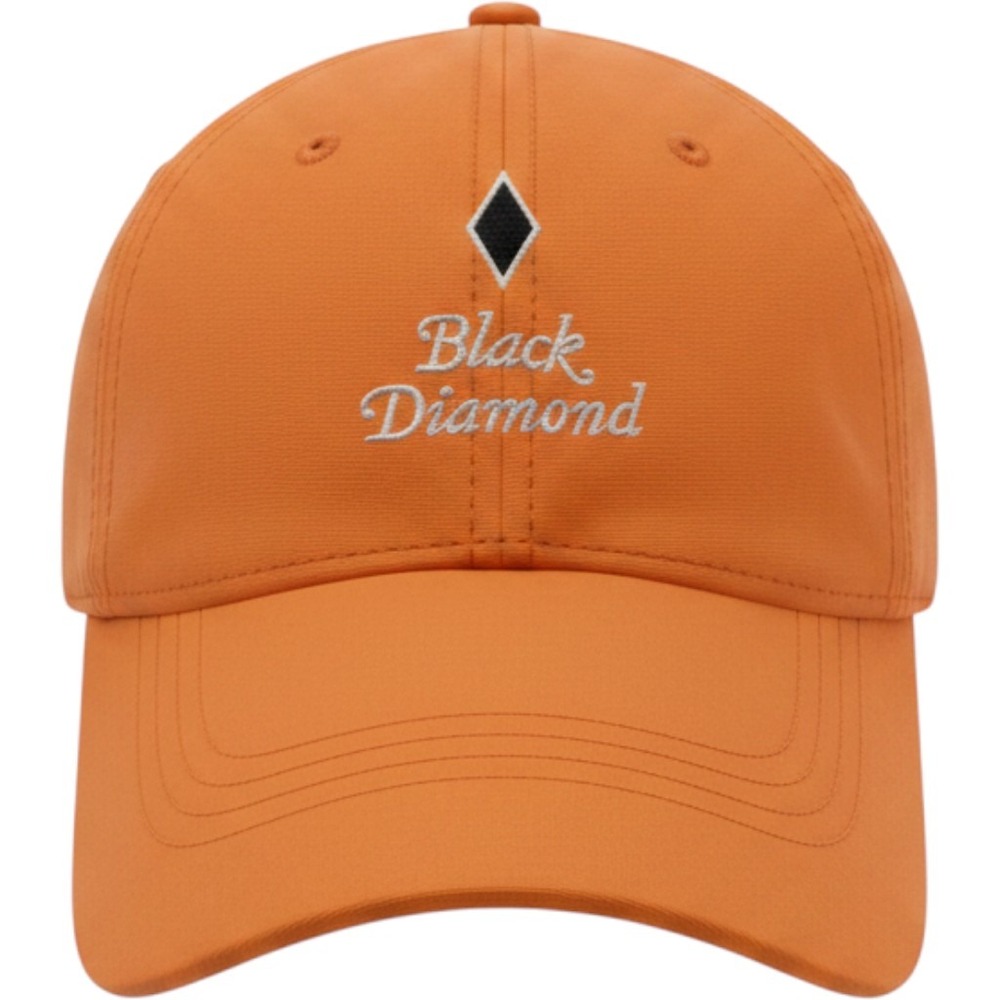 Nike Golf Black Diamond Hat Orange Adjustable Performance Cap OSFM Swoosh Logo
